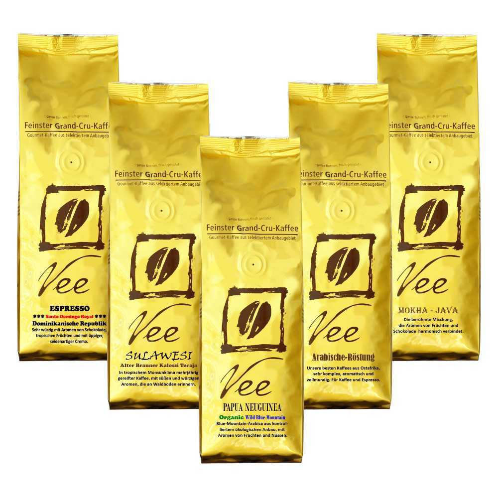 Vee's Trial Pack 4: Exceptional coffees - Freshly and gently roasted for you every day. Since 1999 |
