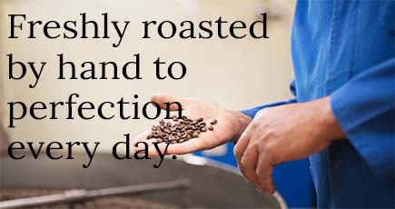We only use finest Grand-Cru coffee beans for roasting